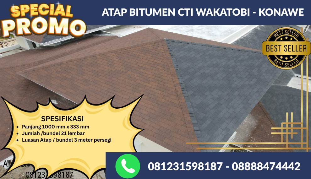 ATAP BITUMEN CTI WAKATOBI SULTENGGARA